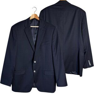 Michael Kors Wool Sport Coat Dinner Jacket Blazer Men's 42R Blue Career Formal